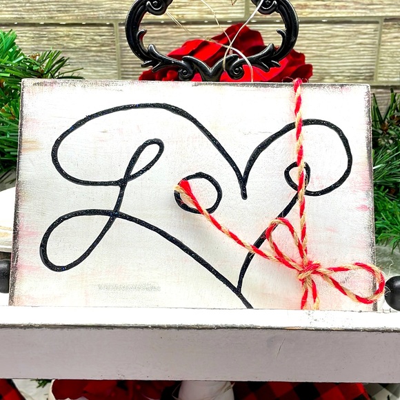 Beautiful Handmade Wood Tier Tray Decor - Picture 1 of 5